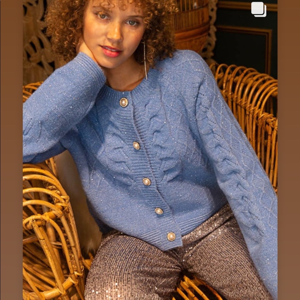Cornflower Blue  Cardigan